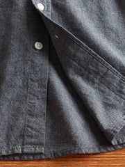 ウォッシュドブロンズ長袖シャツ