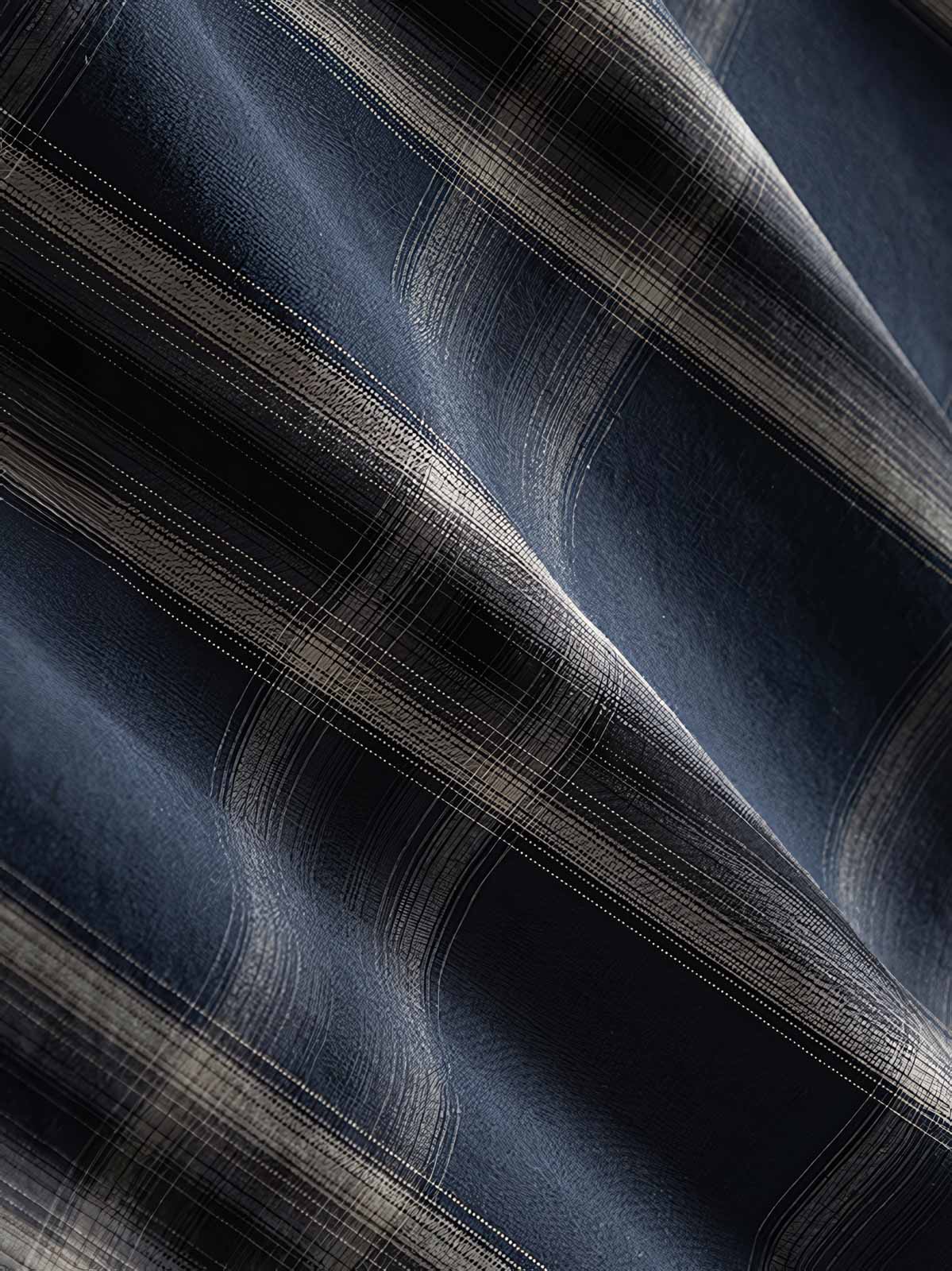 詳細画像: シャツのディテールとポケットのデザインを示すクローズアップ画像