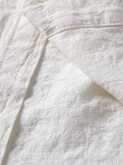 オリジナル加工 ジャガード 綿麻 長袖シャツ