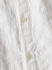 オリジナル加工 ジャガード 綿麻 長袖シャツ