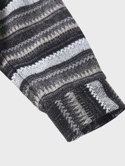 エスニック ジャガード総柄長袖シャツ