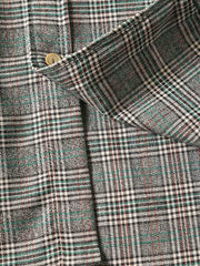 グリーンチェック柄 長袖シャツ