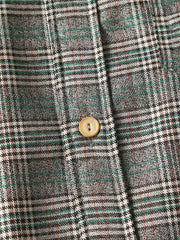 グリーンチェック柄 長袖シャツ