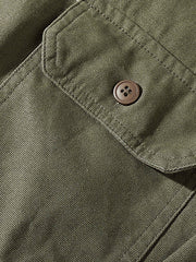 カラーブロックポケット 長袖シャツ