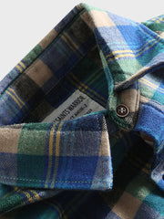 アメカジ チェック柄 コットン 長袖シャツ