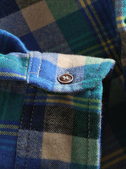 アメカジ チェック柄 コットン 長袖シャツ