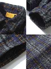 ウール混 チェック柄 シャツ