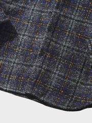 ウール混 チェック柄 シャツ