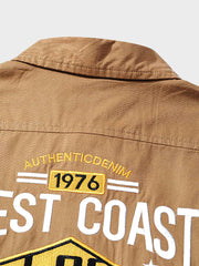 「ウェストコースト」背中刺繍 長袖シャツ