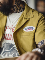 シワ感 キューバカラーシャツ