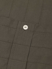 クルーネック オーバーサイズ ワークシャツ