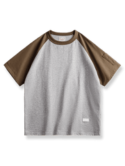 アメリカンヴィンテージラグランスリーブベースボールシャツの正面図