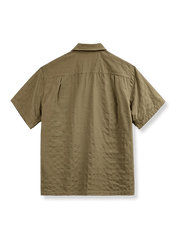 アメリカンカジュアルシワ感キューバカラー半袖シャツ全体展示