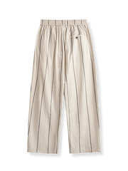 製品画像:クラシック縦ストライプバルーンパンツ反面図