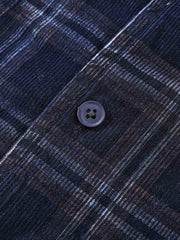 コーデュロイ チェックシャツ