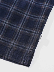 コーデュロイ チェックシャツ