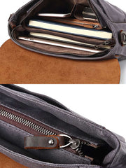 オイルワックス キャンバス ショルダーバッグ