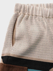 インターシャ編み ショートパンツ