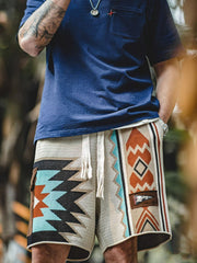 インターシャ編み ショートパンツ