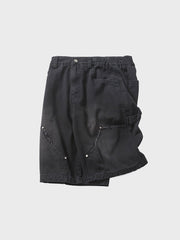 ウォッシュド伐採ショーツ