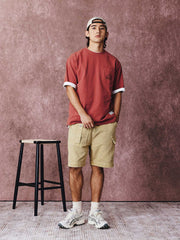 ウォッシュドヴィンテージヘリンボーン ショートパンツ