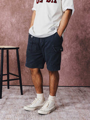 ウォッシュドヴィンテージヘリンボーン ショートパンツ