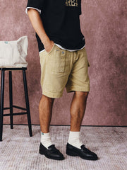 ウォッシュドヴィンテージヘリンボーン ショートパンツ