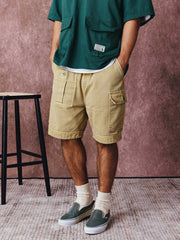 ウォッシュドヴィンテージヘリンボーン ショートパンツ