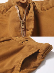 ウォッシュドサージコットンカジュアルショーツ