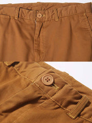 ウォッシュドサージコットンカジュアルショーツ