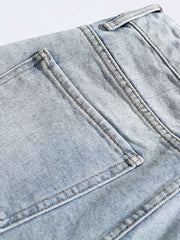 ウォッシュカジュアルデニムショーツ