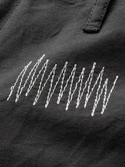 ウォッシュ加工スプラッター ショートパンツ