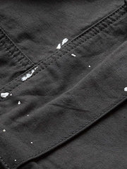 ウォッシュ加工スプラッター ショートパンツ