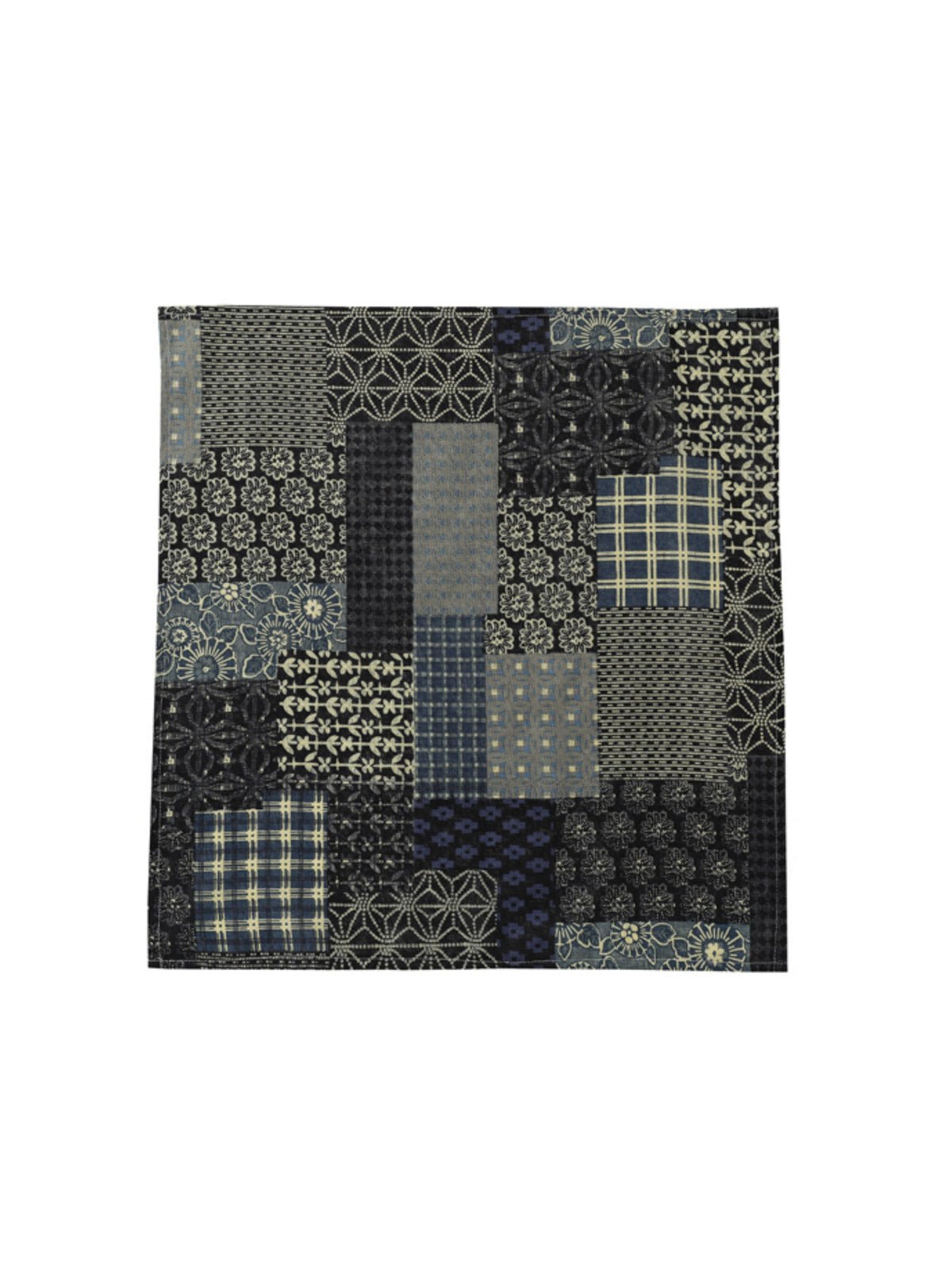 エスニック柄パッチワークバンダナの全体画像