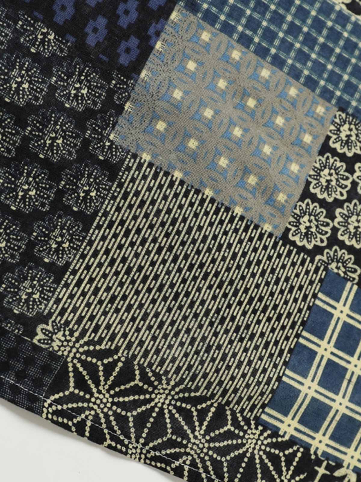 パッチワーク柄とディテールの詳細画像