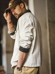 コーデュロイ襟付き ハンティングジャケット