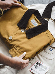 コーデュロイ襟付き ハンティングジャケット