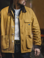 コーデュロイ襟付き ハンティングジャケット