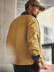 コーデュロイ襟付き ハンティングジャケット