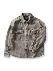 製品画像: アメリカンヴィンテージダブルポケットデニムシャツの全体展示