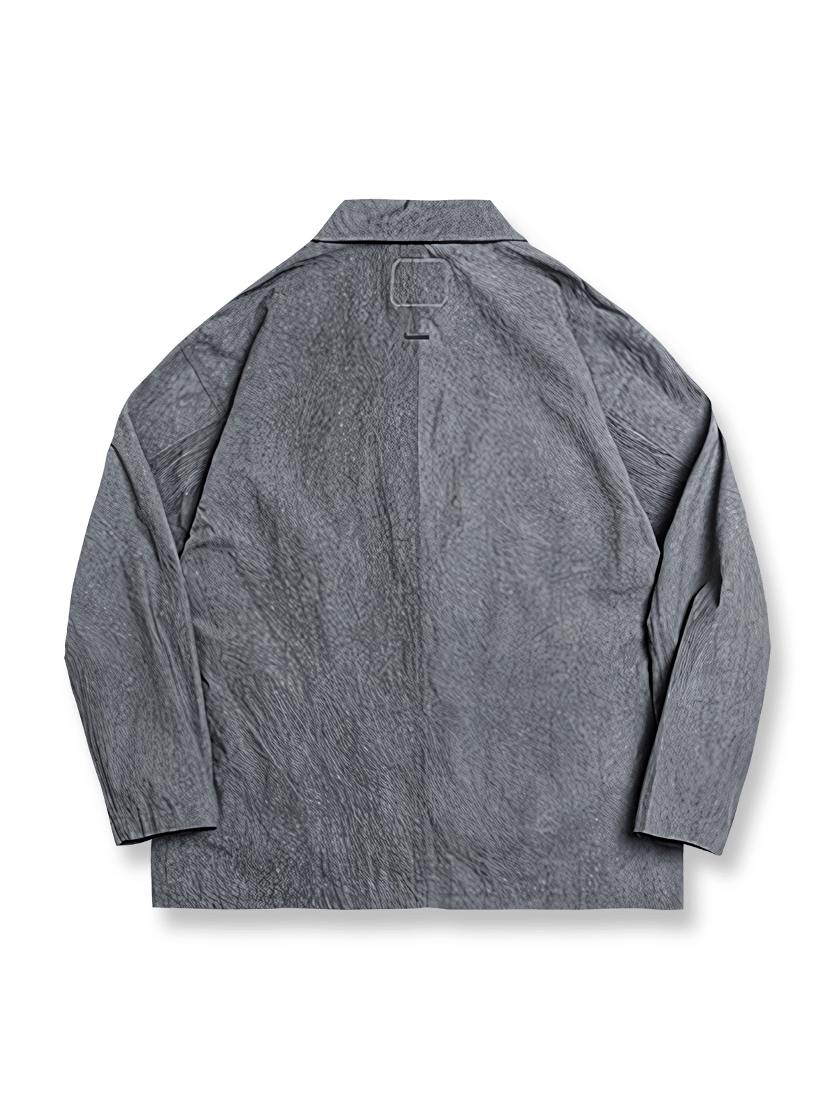 製品画像: アイスフラワー生地とアイスダイ加工が特徴のカジュアルスーツジャケット