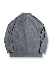 製品画像: アイスフラワー生地とアイスダイ加工が特徴のカジュアルスーツジャケット