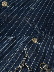 インディゴ染め ウォバッシュストライプ ジャケット