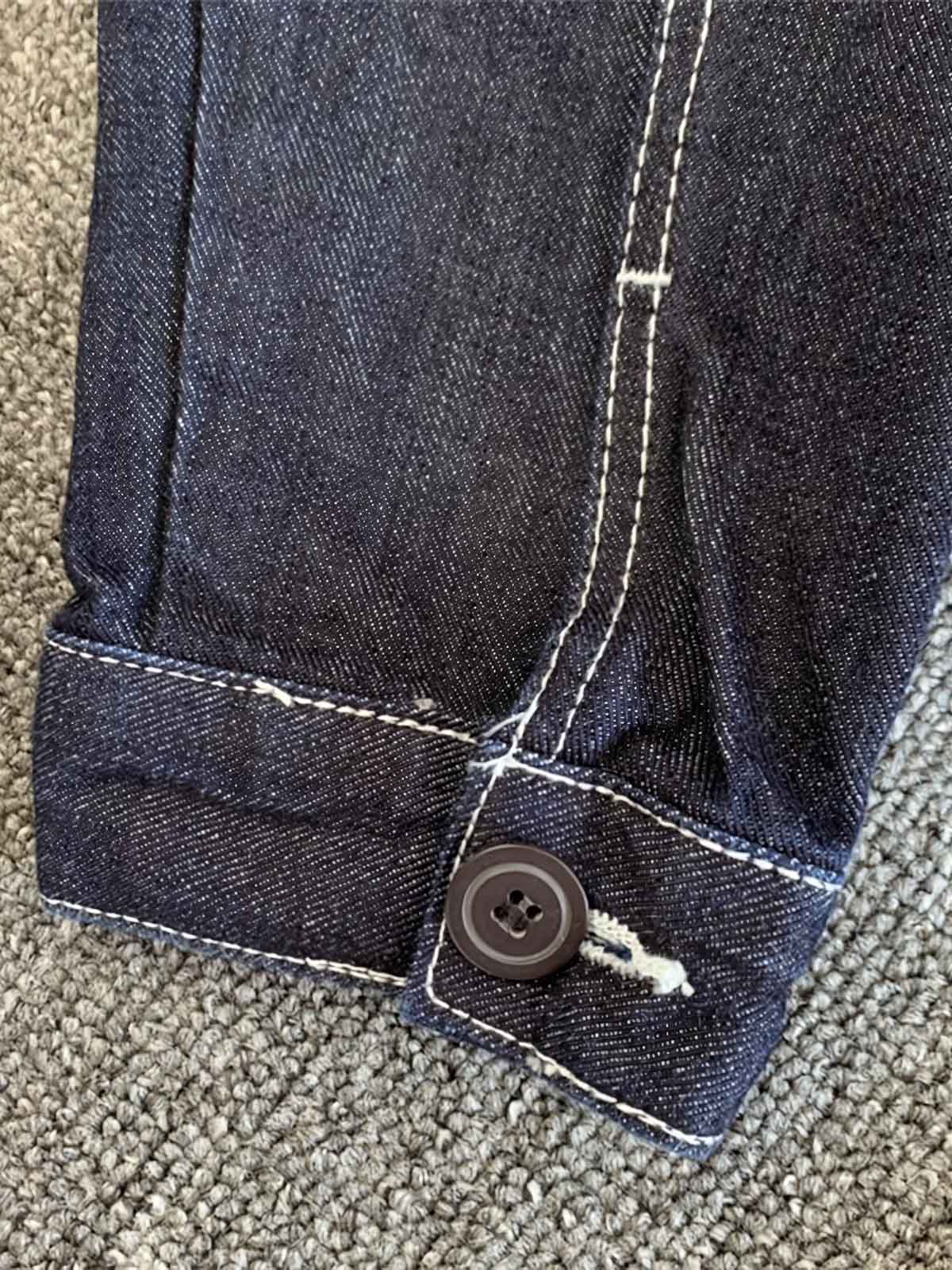 ポケットとウォッシュ加工の質感