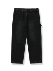 ウォッシュドワークスタイルデニムパンツの平置き画像