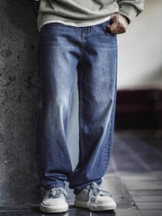 ウォッシュドデニム ロガーパンツ