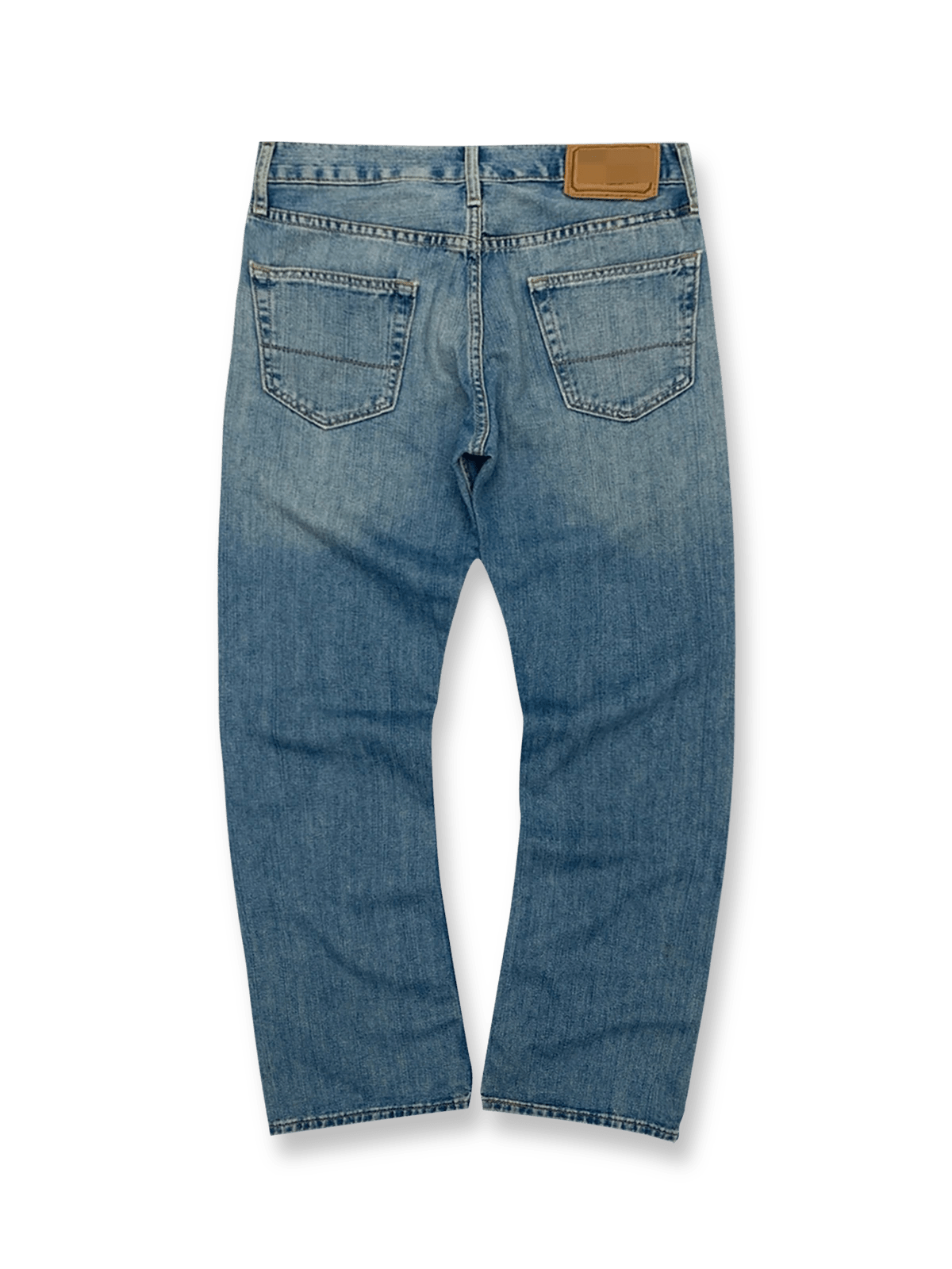 製品画像: アメカジウォッシュフレアワイドデニムパンツの正面全体画像。