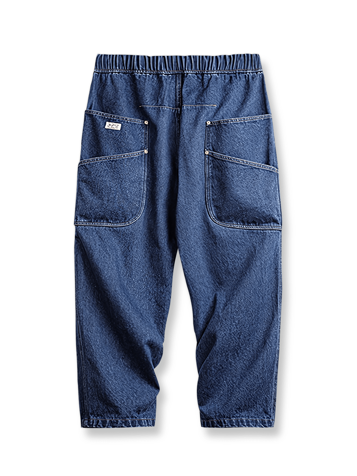 产品画像
レトロ重厚感のウォッシュドカーペンタージーンズの全体画像。ヴィンテージ感のあるウォッシュ加工とリバーシブルデザインの両面を強調しています。
詳細画像
ウォッシュドカーペンタージーンズのディテール画像。A面のプリーツデザインとB面の多機能ポケットの近接ショットで、独特の質感と実用性を紹介。