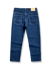 インディゴスノーウォッシュデニムパンツの全体像