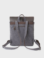 キャンバスとフルグレインレザーバックパック